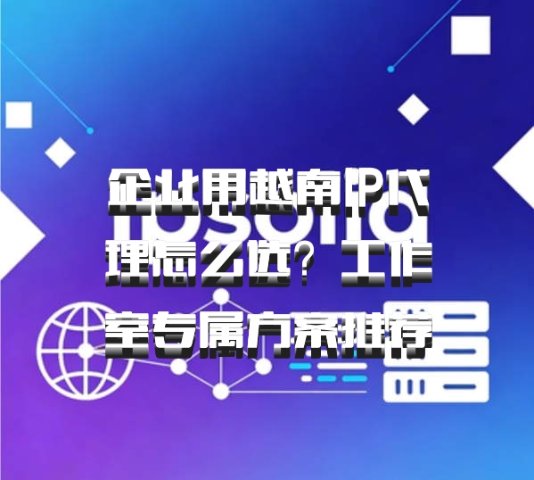 企业用越南IP代理怎么选?工作室专属方案推荐