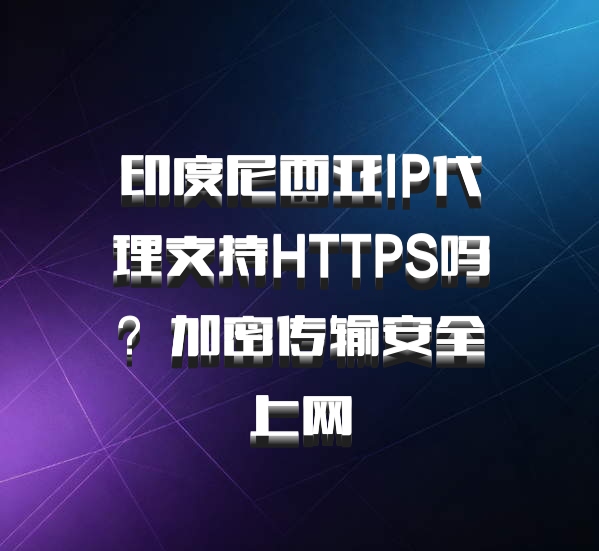印度尼西亚IP代理支持HTTPS吗？加密传输安全上网